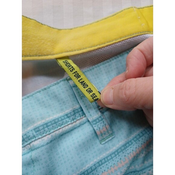 American Rag swim trunks board shorts mens 36 blue stripe surf beach active - Picture 3 of 8